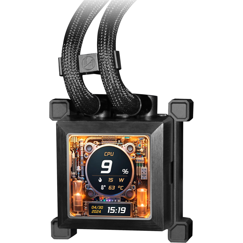 Система рідинного охолодження Lian Li HydroShift LCD 360R, Black (G89.GHSLCD36RB.00) - зображення 3