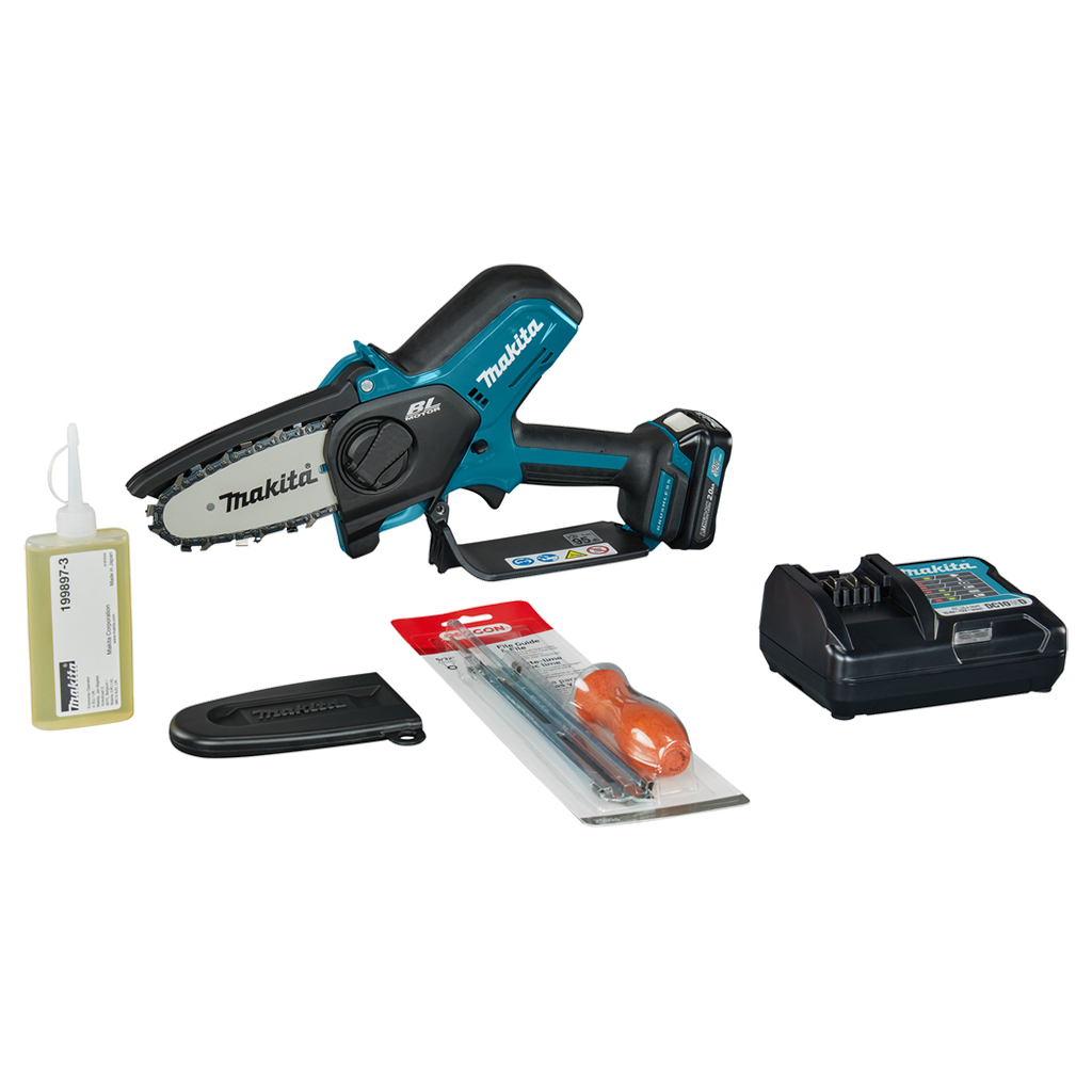 Ланцюгова пила Makita CXT, 12V, 100мм, 2Ah (UC100DWA) - изображение 10