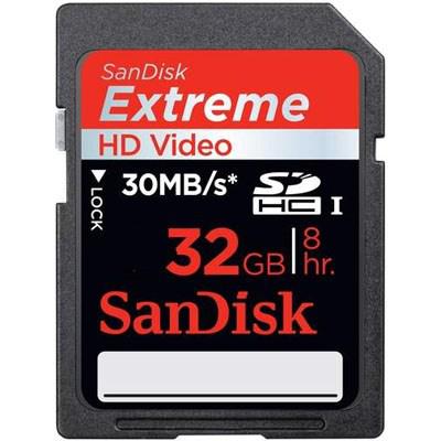 Карта пам'яті SanDisk 32Gb SDHC HD Video eXtreme (SDSDX-032G-X46) - зображення 1