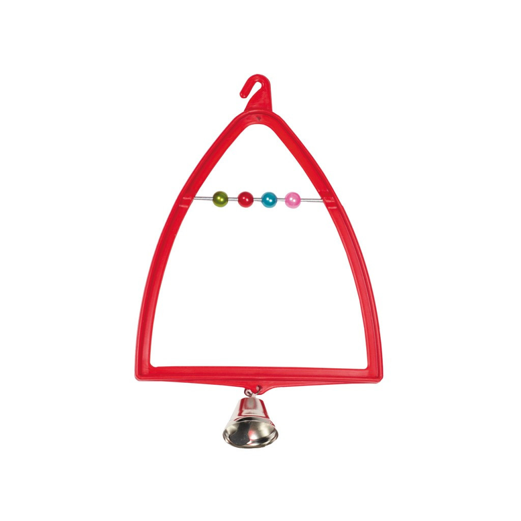 Іграшка для птахів Природа Гойдалка-арка з дзвіночком 12x19 см (пластик) (4823082402564) - зображення 1