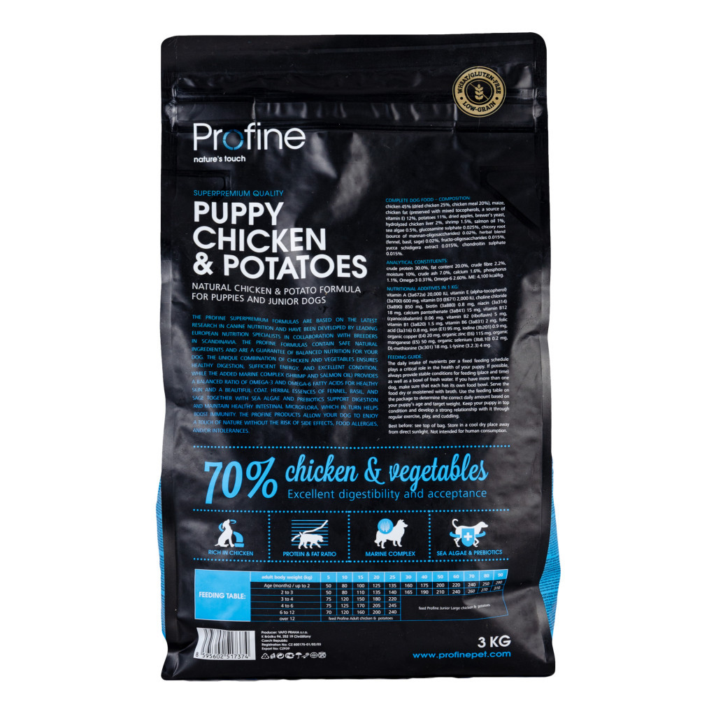 Сухий корм для собак Profine Puppy Chicken з куркою і картоплею 3 кг (8595602517374) - зображення 3