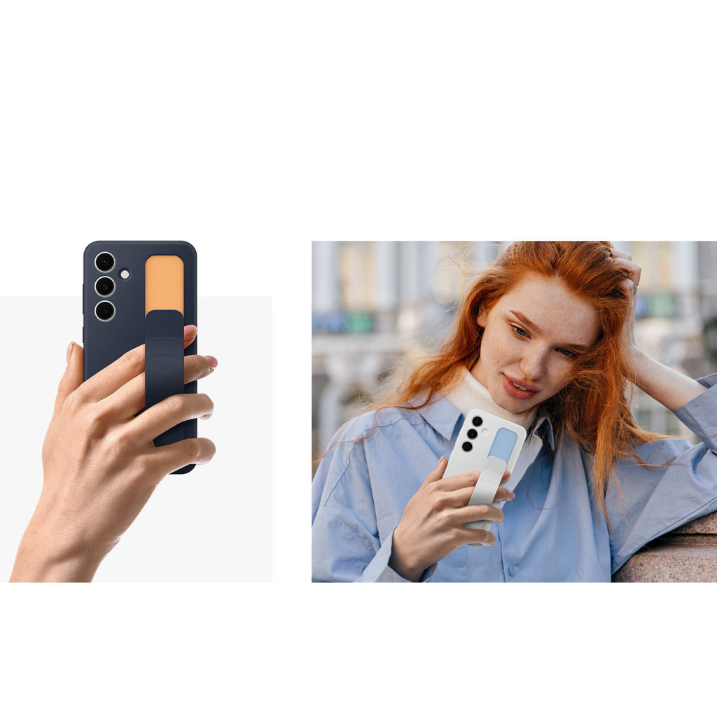 Чохол до мобільного телефона Samsung Galaxy S24 FE (S721) Standing Grip Case black blue (EF-GS721CNEGWW) - зображення 8