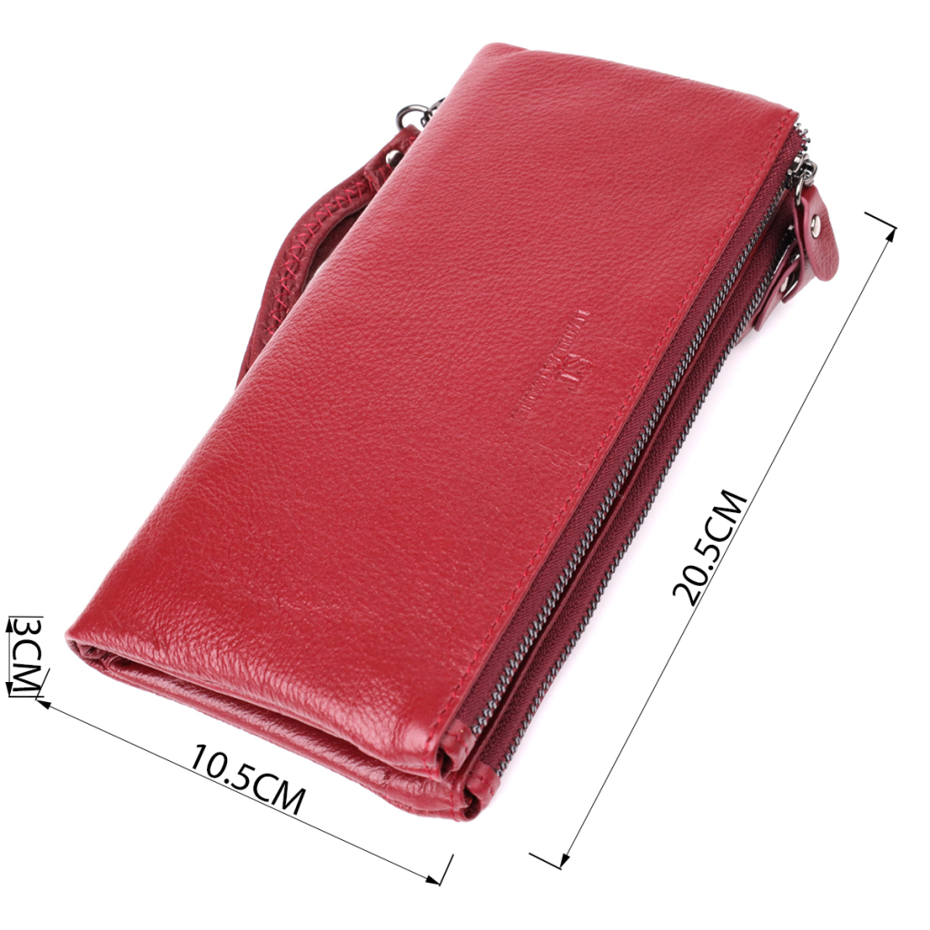 Гаманець ST Leather Шкіряний Бордовий (23108) - зображення 3