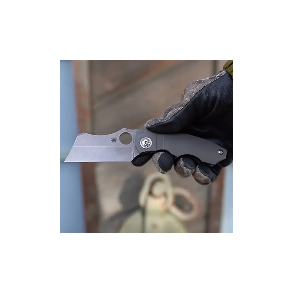 Ніж Spyderco Stovepipe CPM 20CV Titanium (C260TIP) - зображення 4