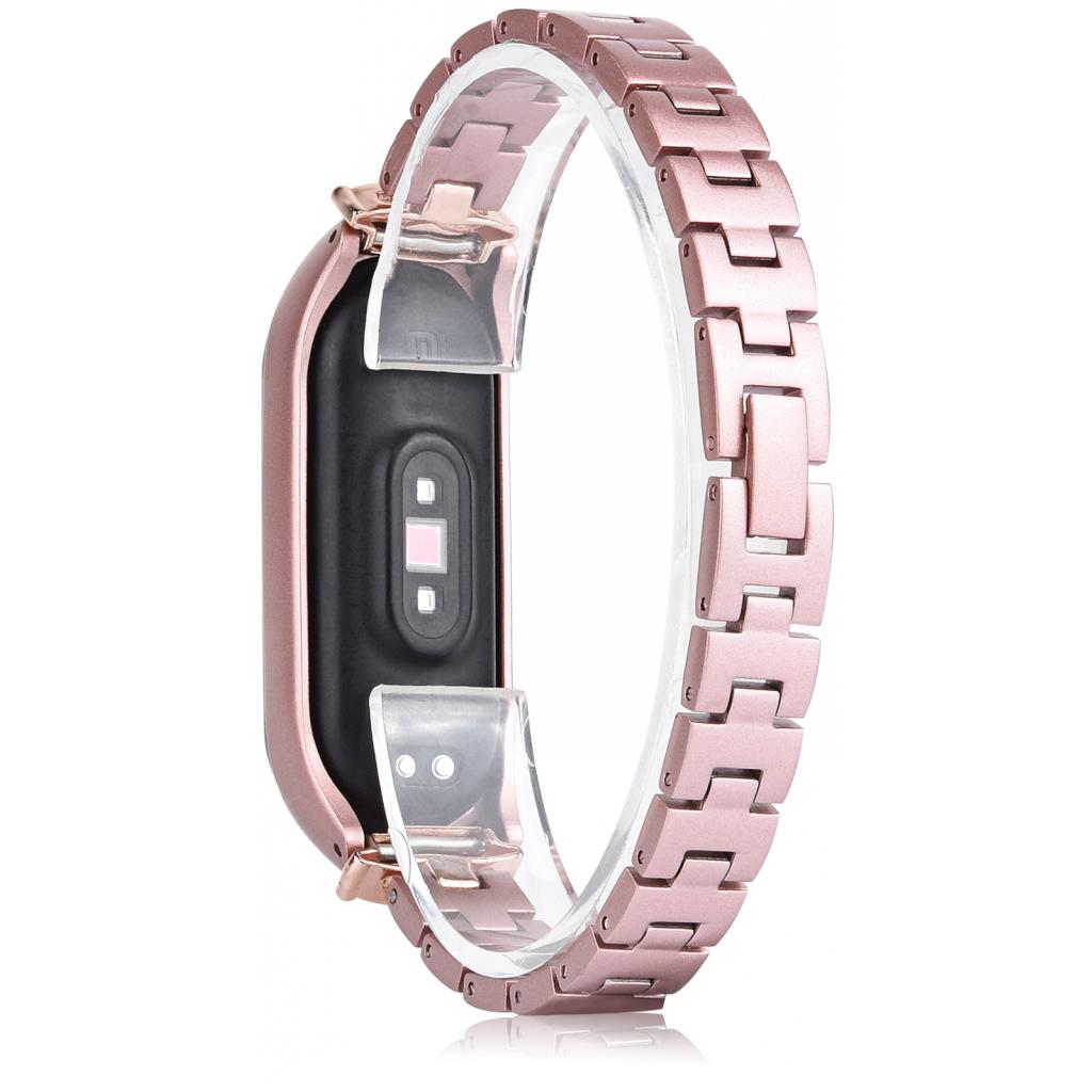 Ремінець до фітнес браслета XoKo Metal для Xiaomi Mi Band 3/4 Rose Gold (XK-XM-NJ-Rose Gold) - зображення 2