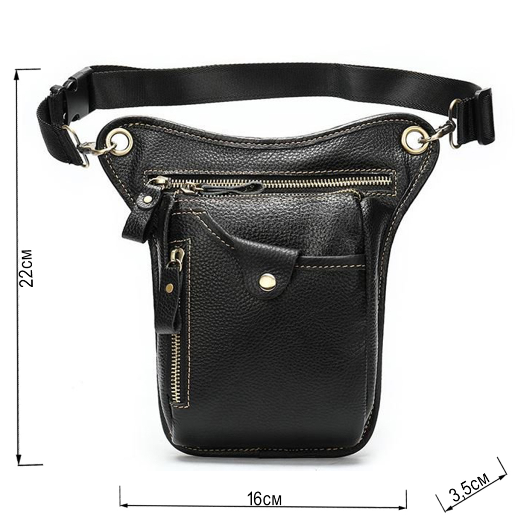 Сумка Vintage На пояс Чорна (14659) - зображення 3