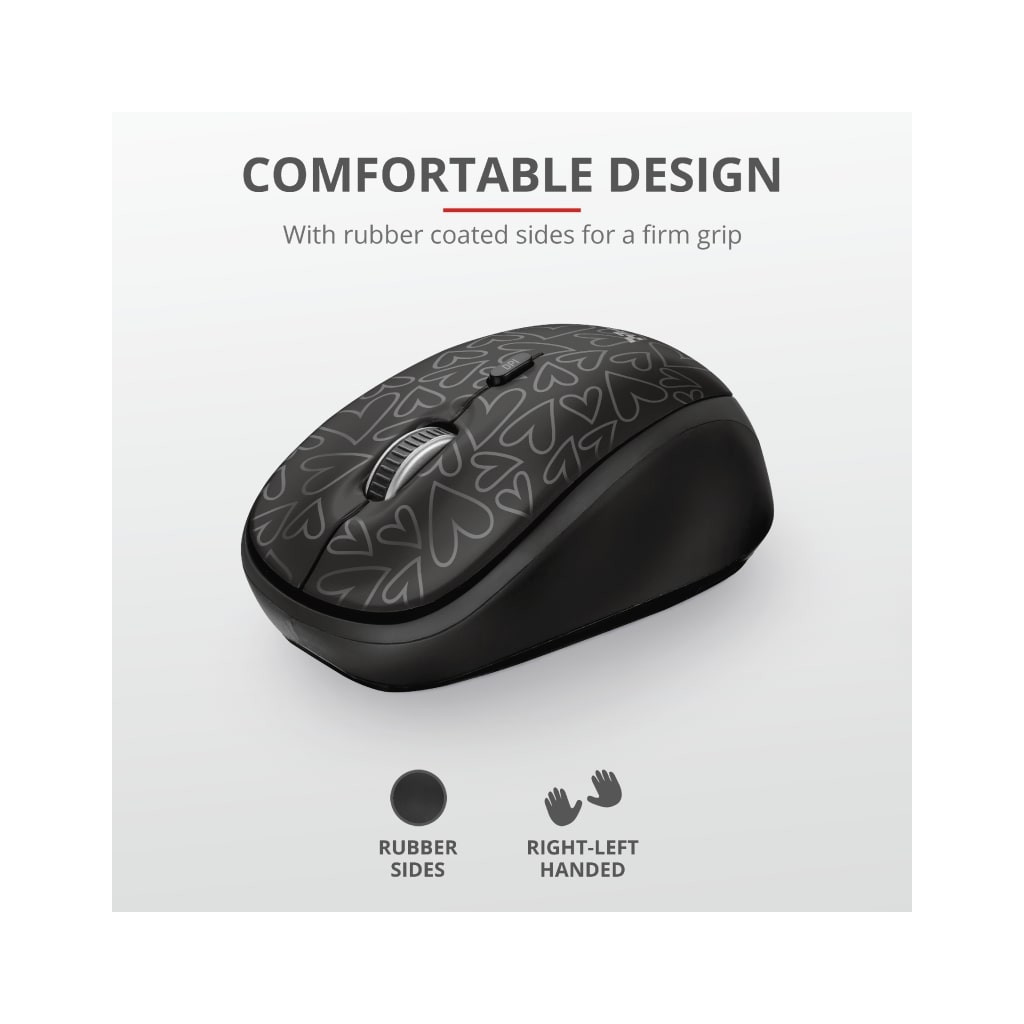 Чохол до ноутбука Trust 15.6" Yvo Mouse & Sleeve Black-hearts + mouse (23440) - изображение 14