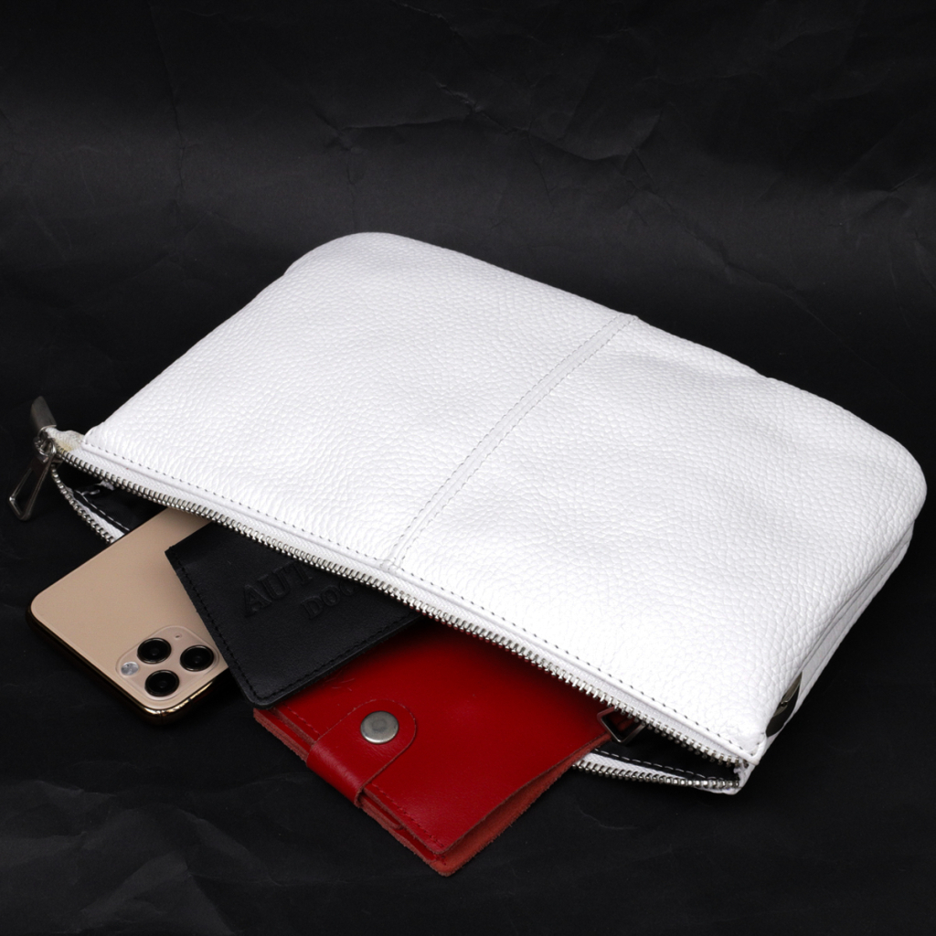 Сумка Grande Pelle З натуральної шкіри Біла (11635) - зображення 6