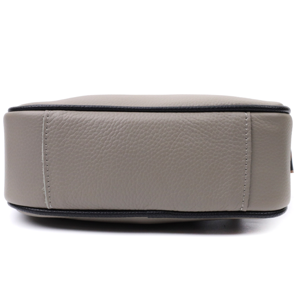 Сумка Vintage Жіноча з вишивкою на лицьовій стороні з натуральної шкіри Сіра (22626) - зображення 7