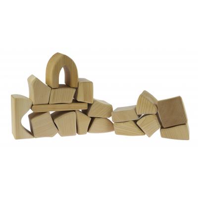 Конструктор Nic дерев'яний Великий натуральний 17 ел. (NIC523283) - зображення 3