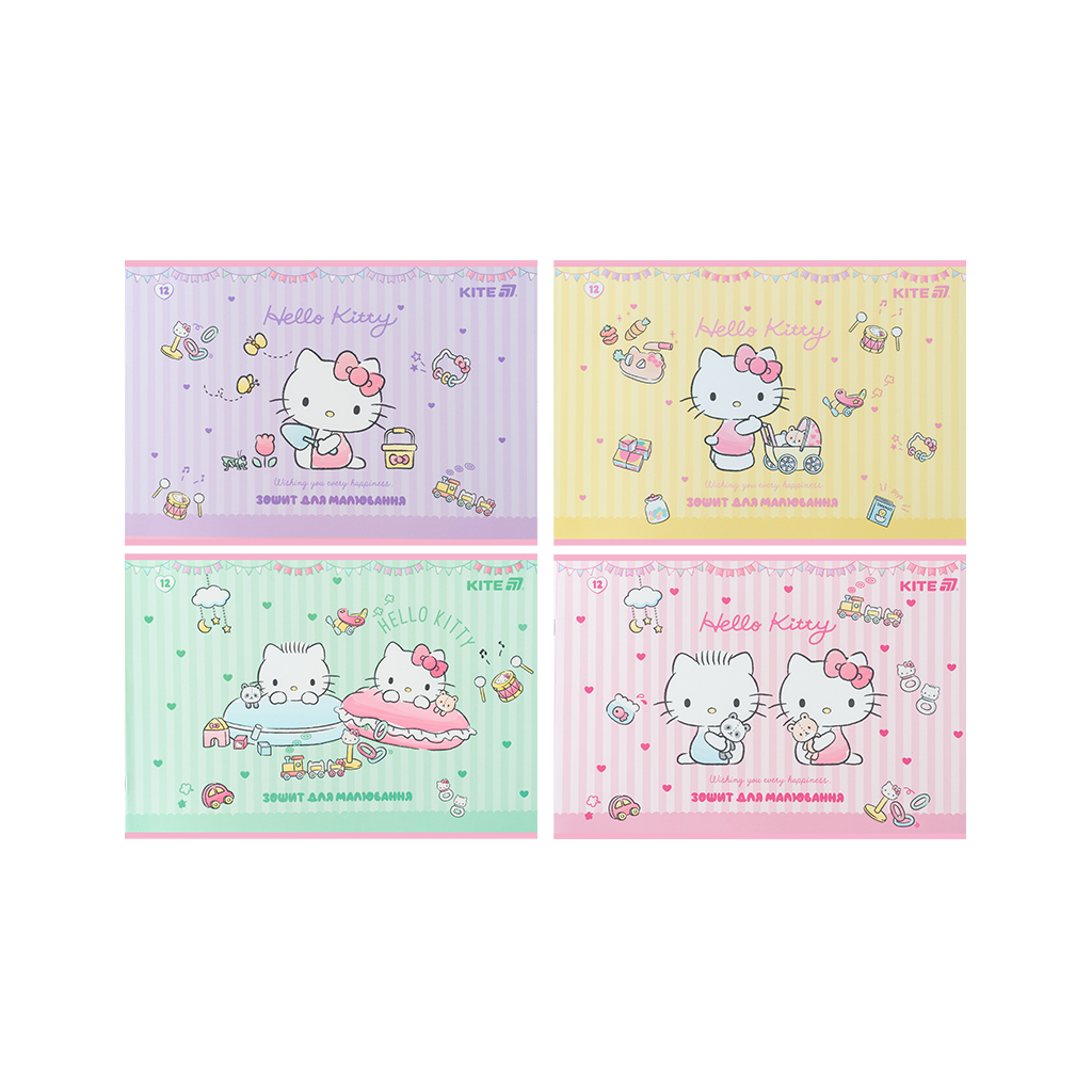 Альбом для малювання Kite Hello Kitty, 12 аркушів (HK25-241-1) - изображение 1