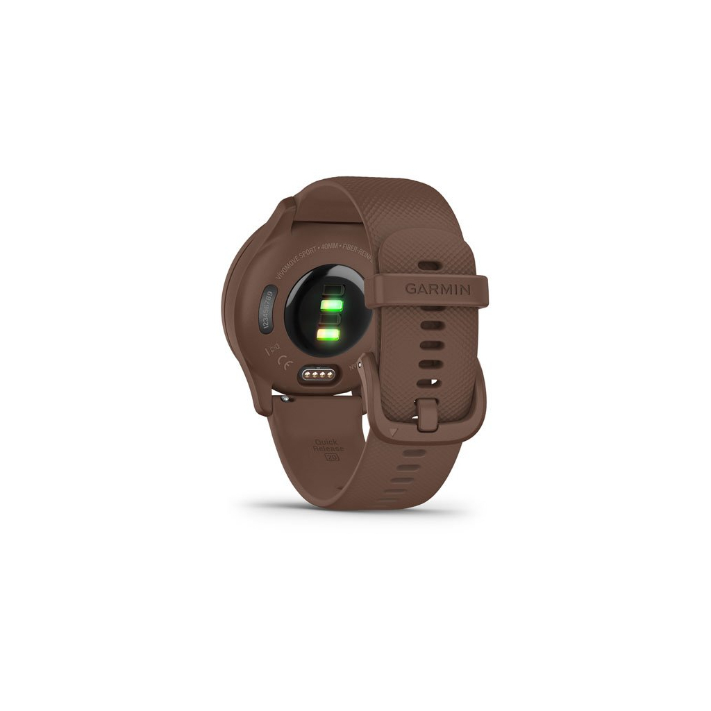 Смарт-годинник Garmin vivomove Sport, Cocoa, Silicone (010-02566-02) - зображення 5