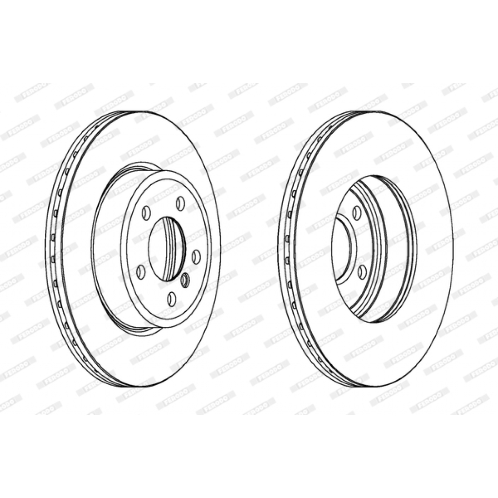 Гальмівний диск FERODO DDF1271C - зображення 1