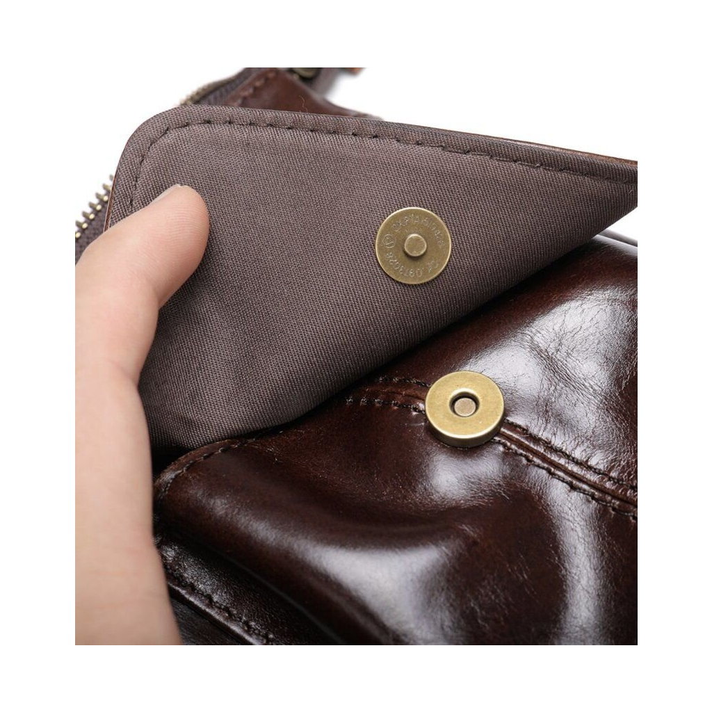 Сумка Vintage Через плече чоловіча Коричнева (20097) - зображення 8