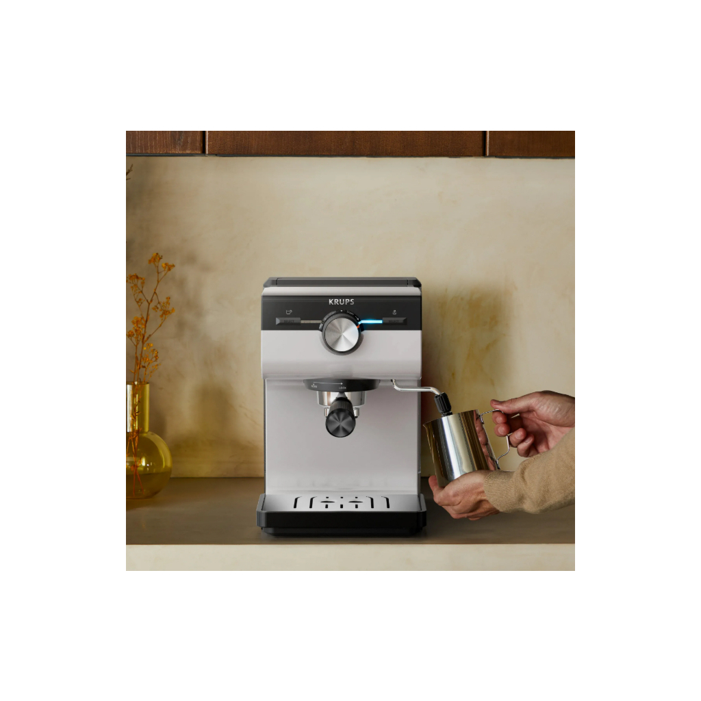 Ріжкова кавоварка еспресо Krups XP381B10 - зображення 9