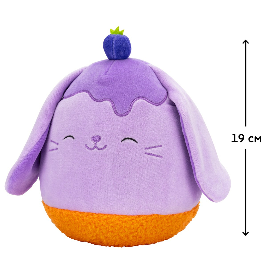 М'яка іграшка Squishmallows Чорничний кролик 19 см (SQER01208) - зображення 2