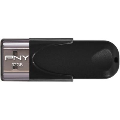 USB флеш накопичувач PNY flash 32GB Attache4 Black USB 2.0 (FD32GATT4-EF) - зображення 1