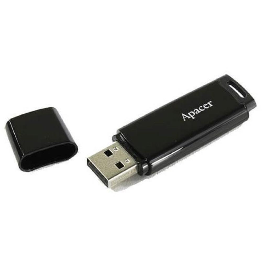 USB флеш накопичувач Apacer 64GB AH336 Black USB 2.0 (AP64GAH336B-1) - зображення 4