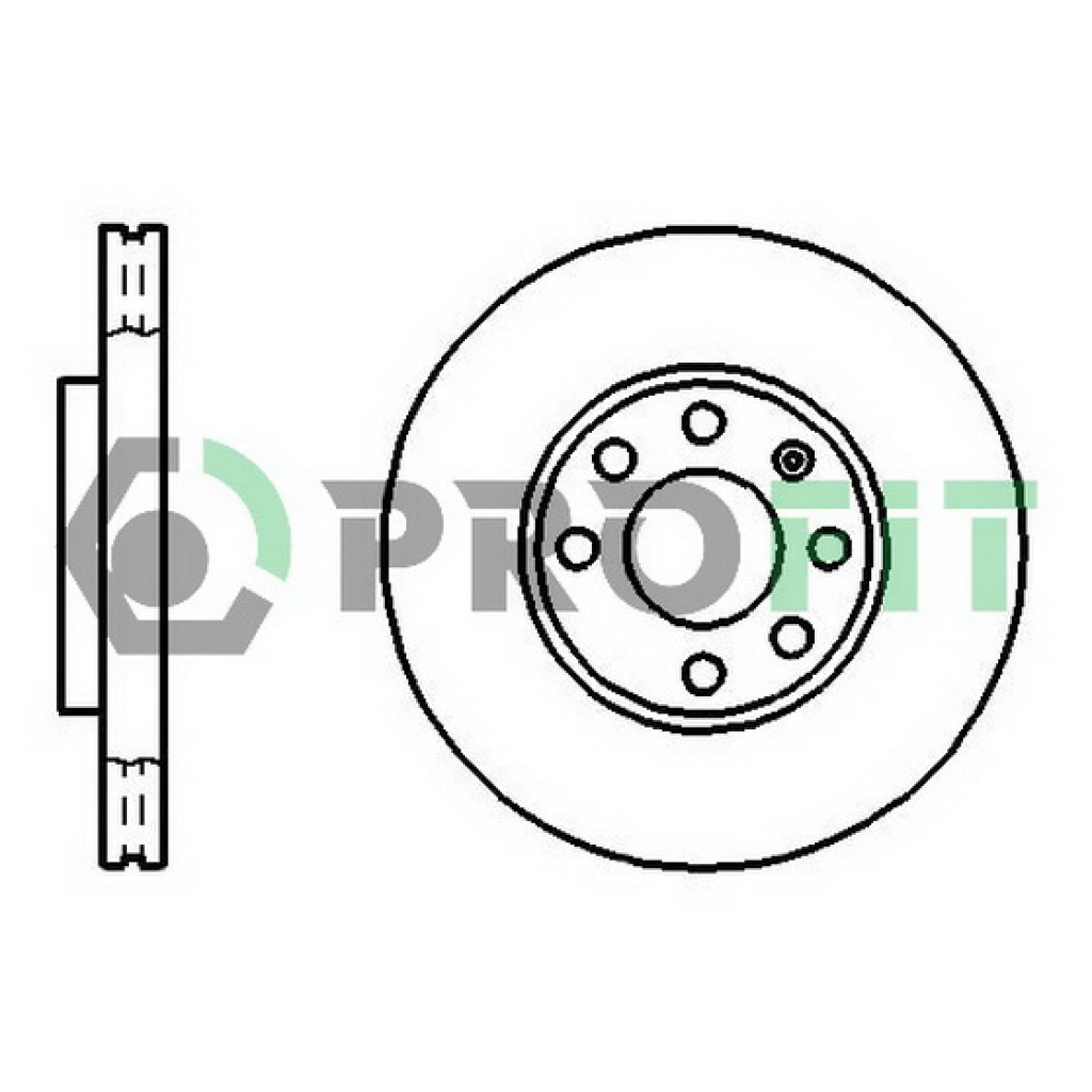 Гальмівний диск Profit 5010-1041 - зображення 1