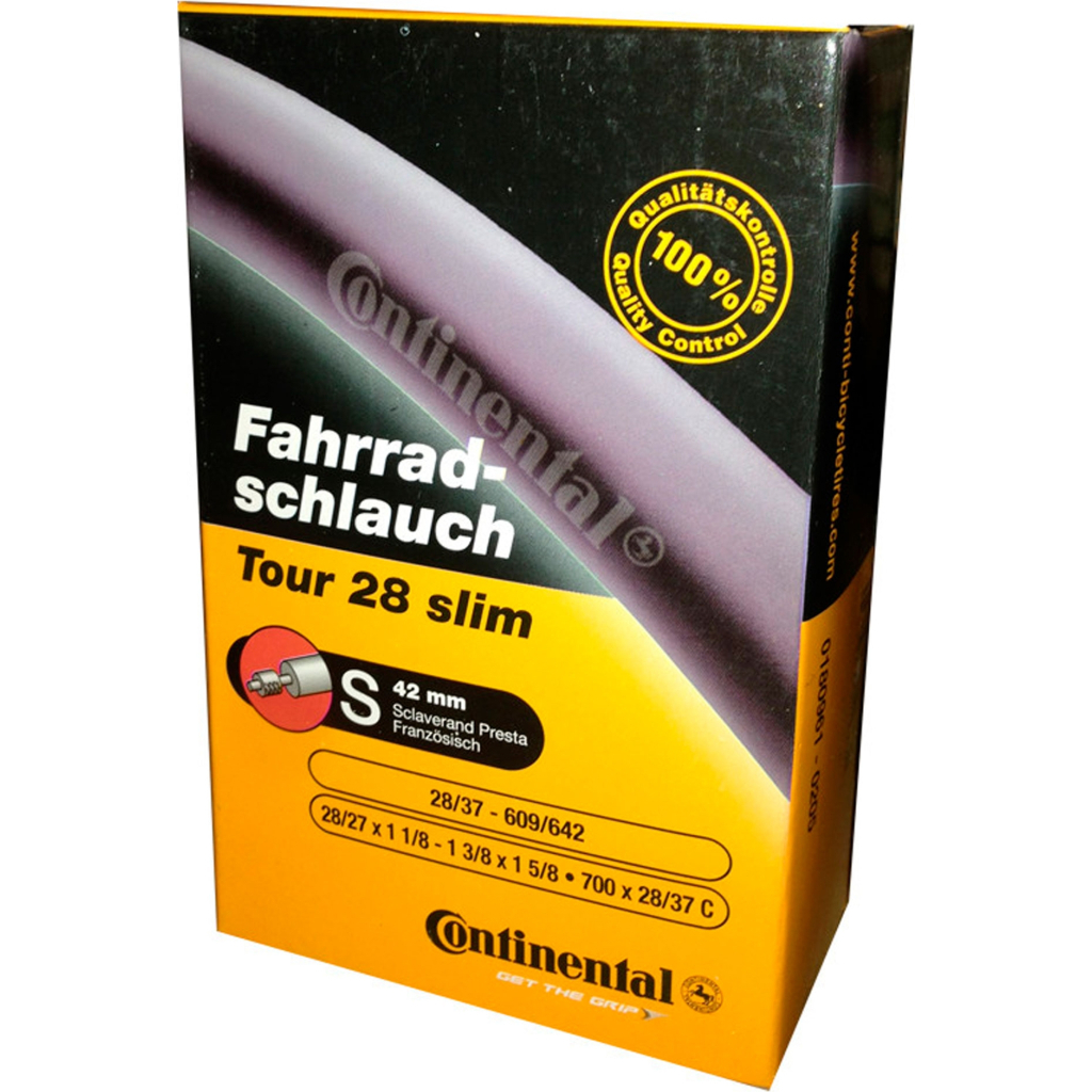 Велосипедна камера Continental Tour 28" Slim 28-609 / 37-642 RE PR42mm (181991) - зображення 3