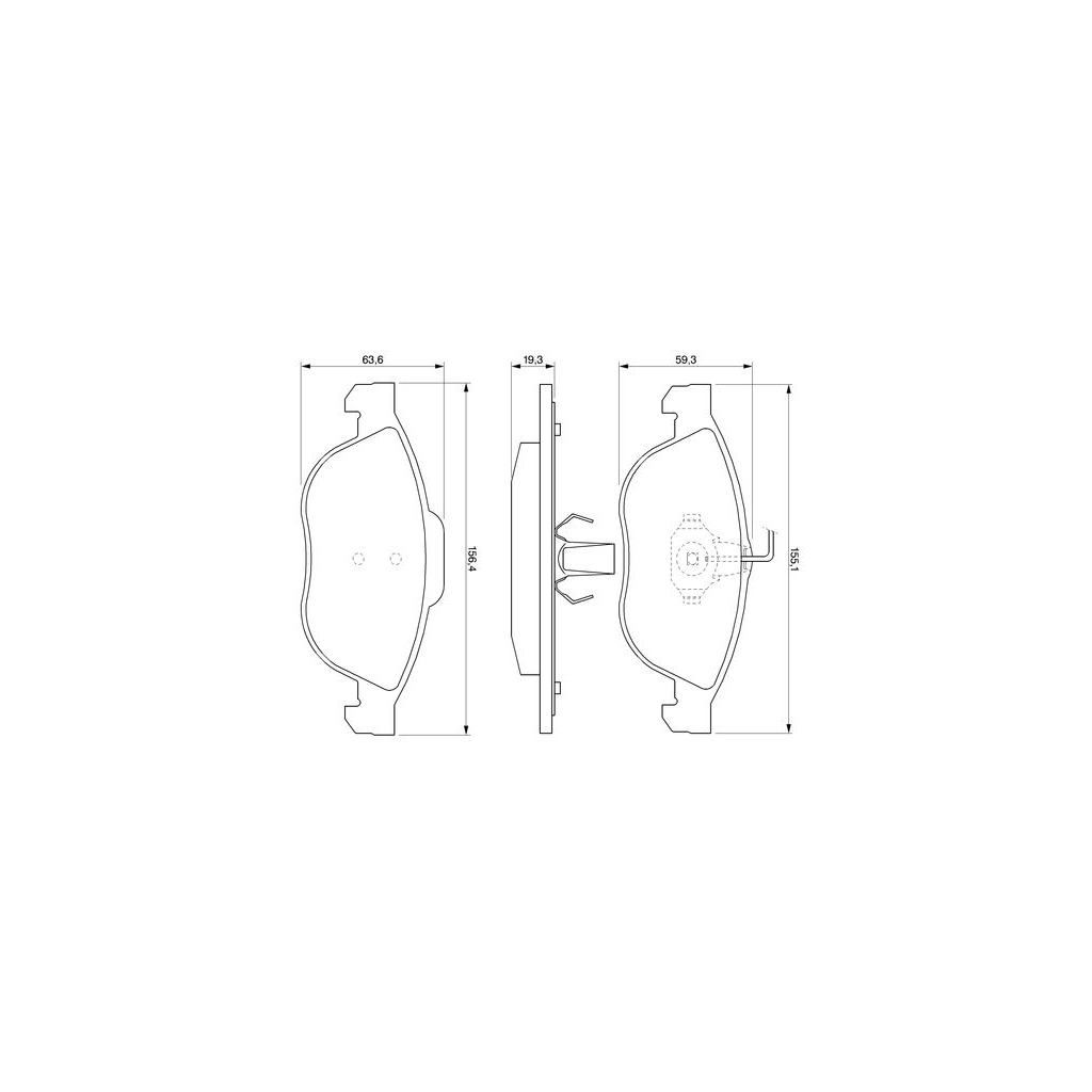 Гальмівні колодки Bosch 0 986 424 507 - зображення 4