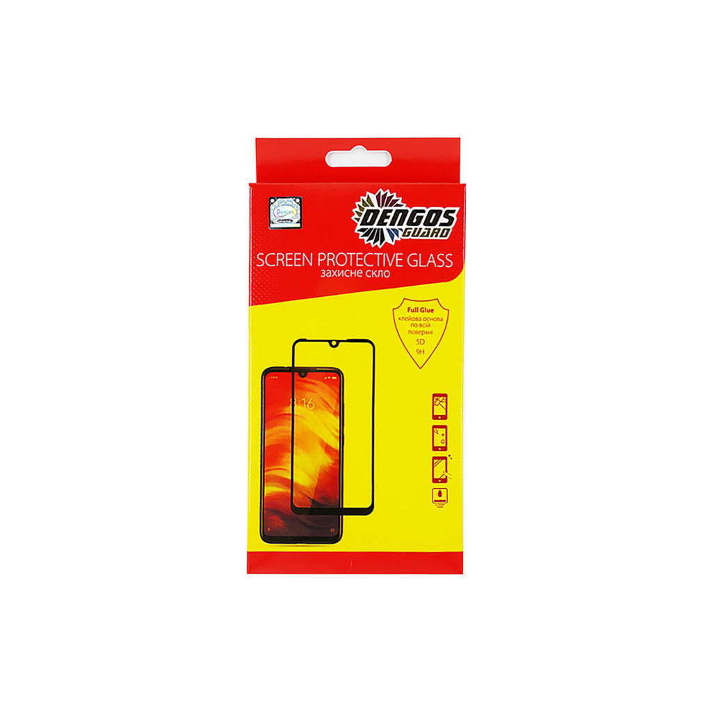 Скло захисне Dengos Full Glue Huawei P Smart 2021, black frame (TGFG-155) - зображення 1