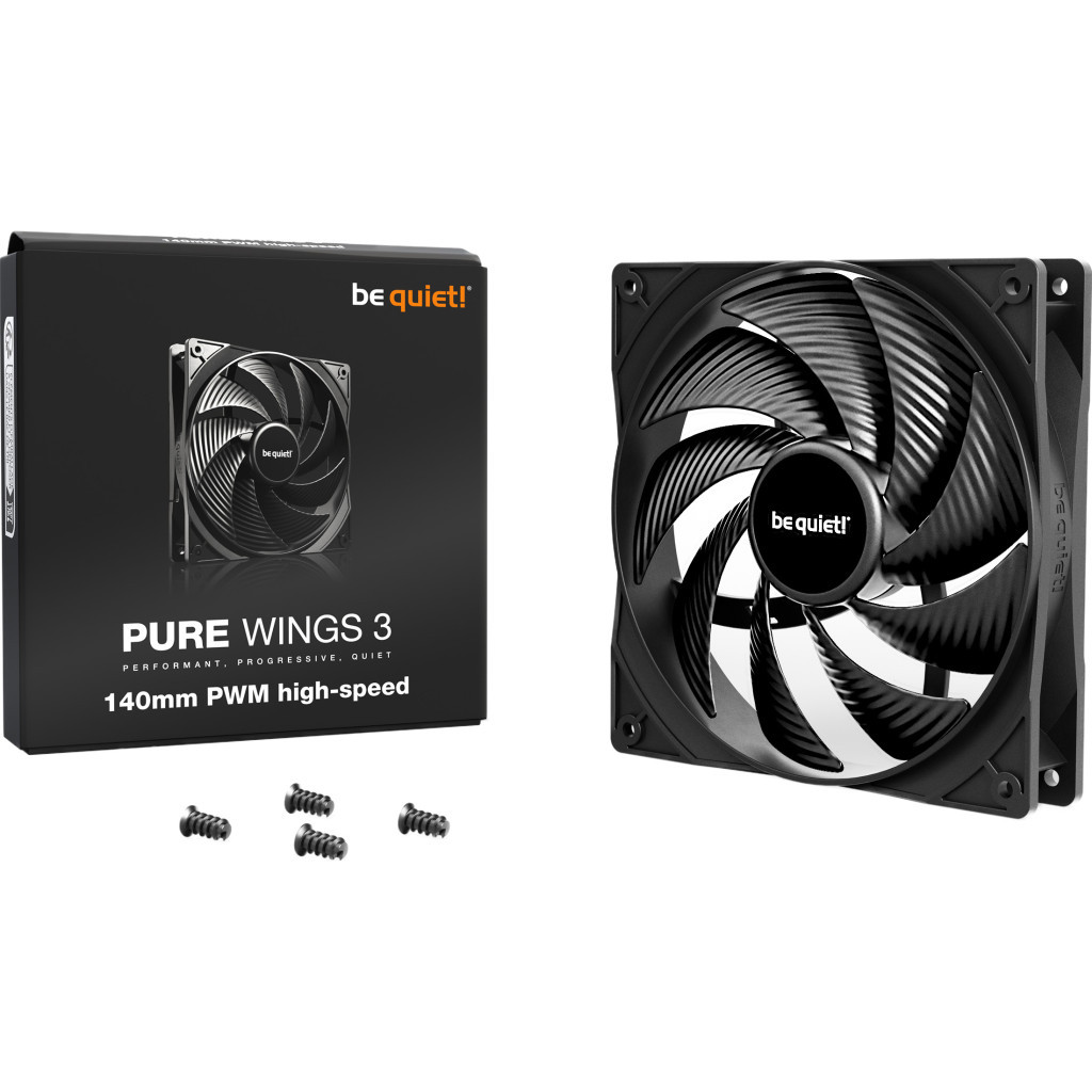Кулер до корпусу Be quiet! PURE WINGS 3 140mm PWM high-speed (BL109) - зображення 6
