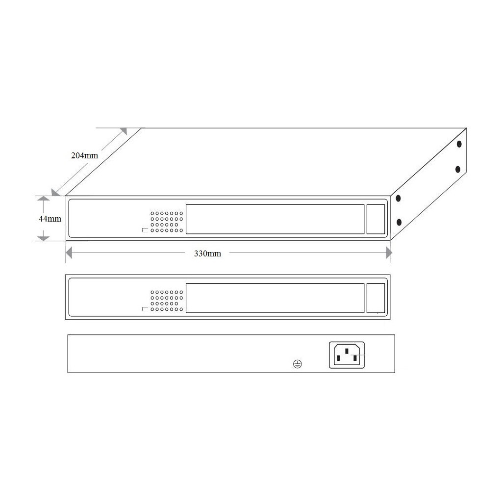 Комутатор мережевий Onv ONV-H1024PLS - зображення 5
