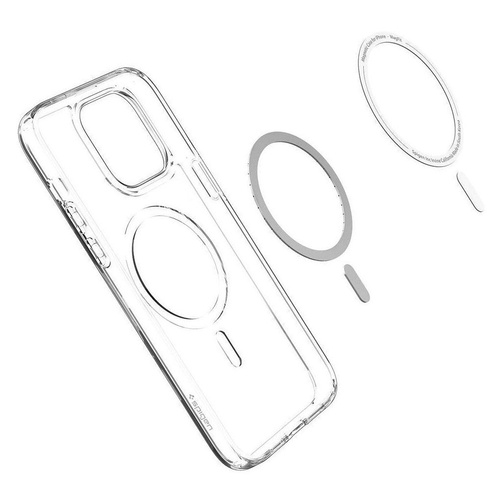 Чохол до мобільного телефона Spigen Apple iPhone 14 Pro Ultra Hybrid MagFit, Carbon Fiber (ACS04971) - зображення 6