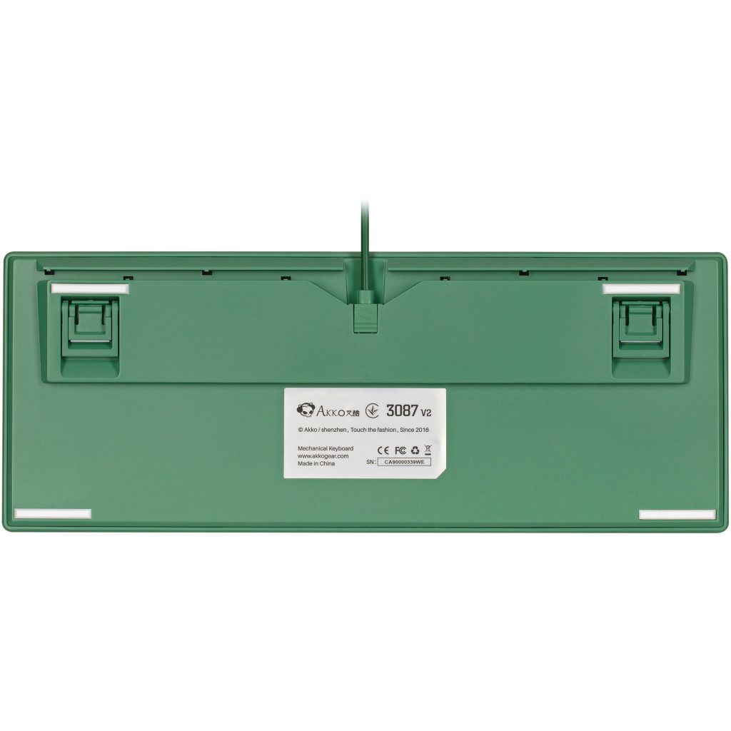 Клавіатура Akko 3087 Matcha Red Bean Cherry MX Red Green (A3087_MA_CR) - зображення 4