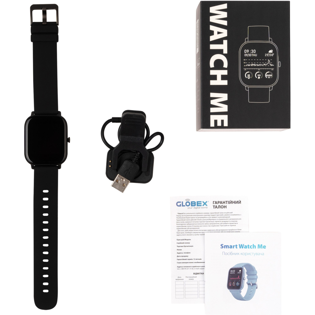 Смарт-годинник Globex Smart Watch Me (Black) - зображення 6