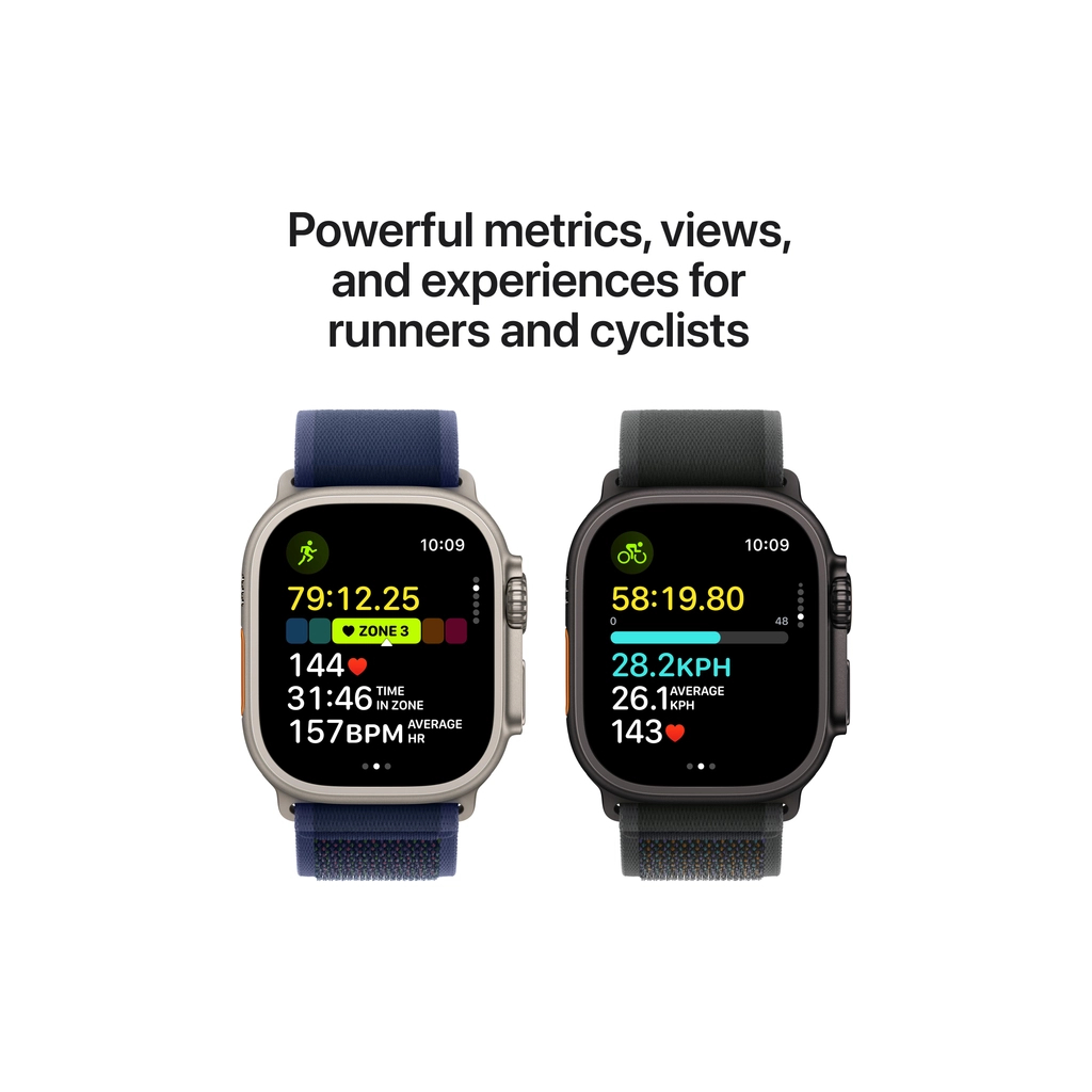 Смарт-годинник Apple Watch Ultra 2 2024 GPS + Cellular 49mm Black Titanium Case with Black Trail Loop - S/M (MX4U3UL/A) - изображение 4