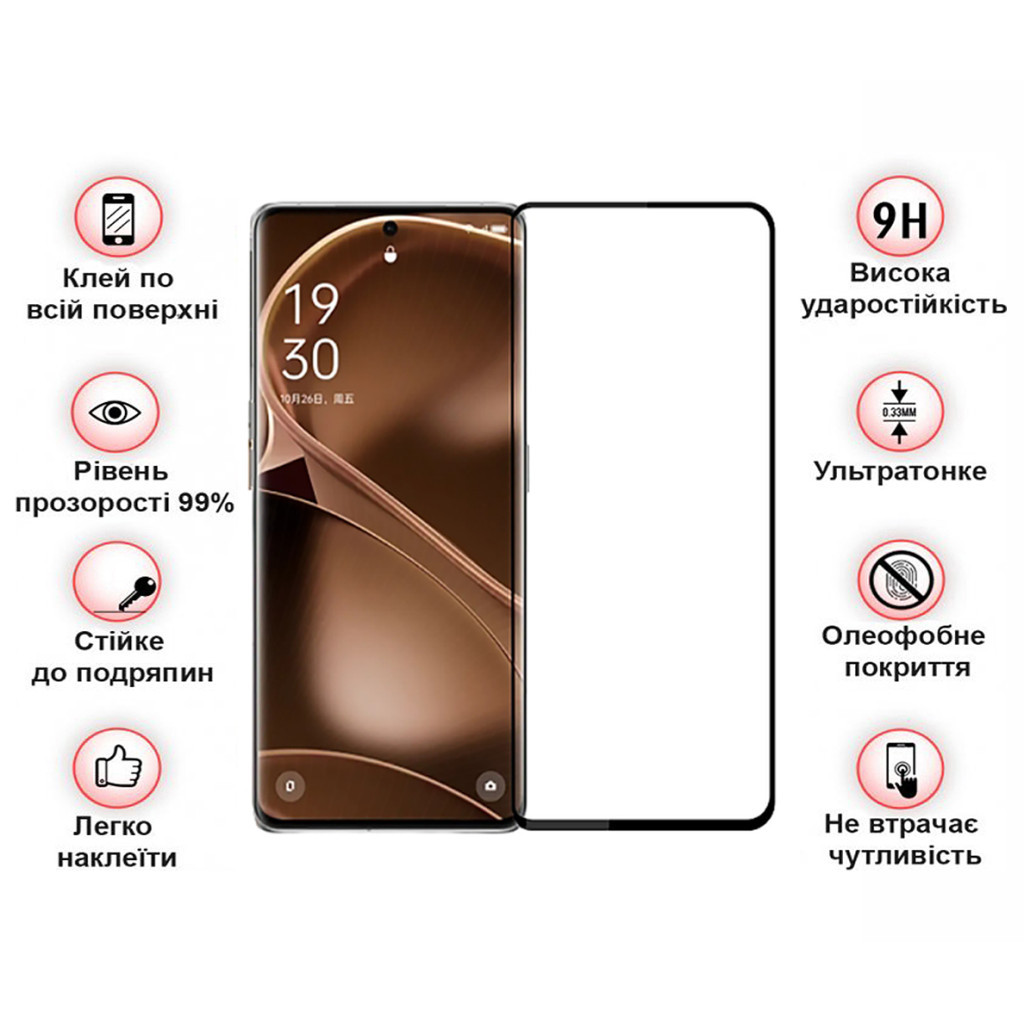 Скло захисне BeCover Poco X6 Pro Black (710625) - зображення 3