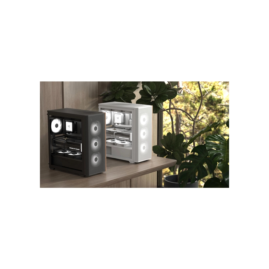Корпус AeroCool D501A-G-BK-v2 Black (ACCM-DS01043.11) - зображення 8