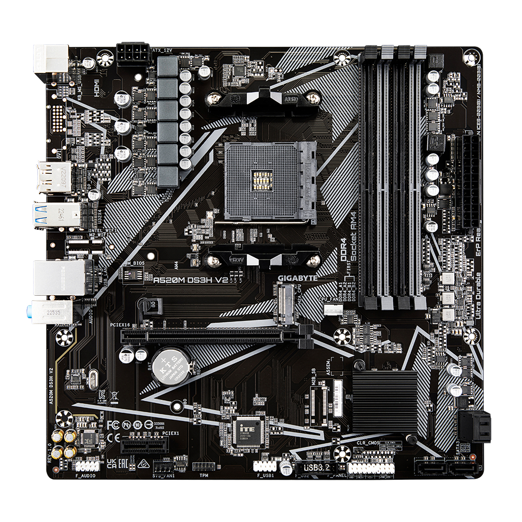 Материнська плата GIGABYTE A520M DS3H V2 - зображення 1