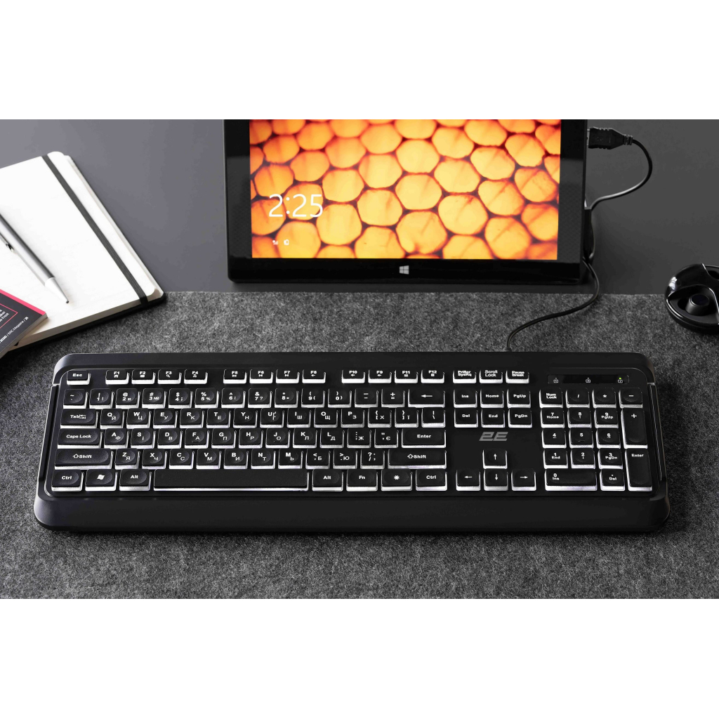 Клавіатура 2E 2E KS120 USB-A Black (2E-KS120UB_UA) - зображення 2