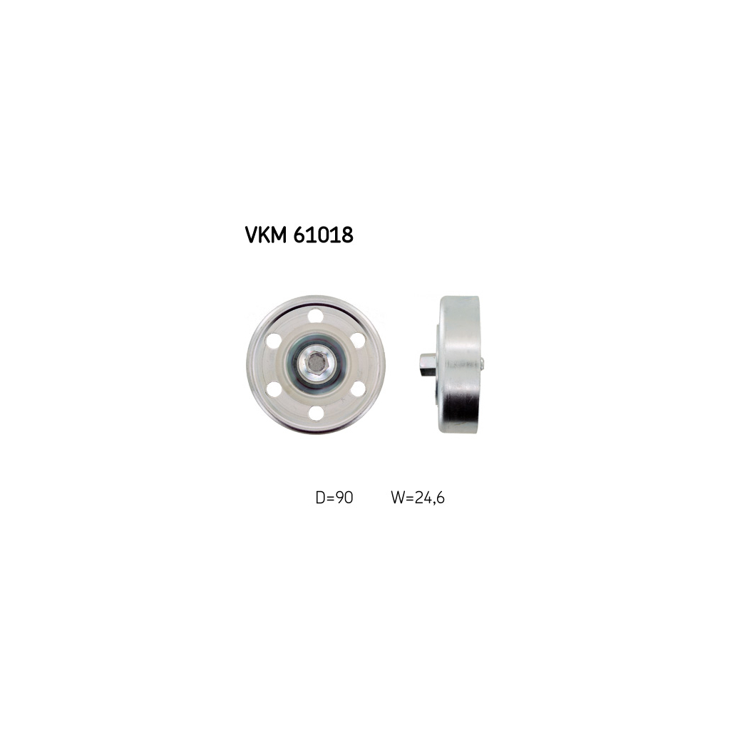 Ролик натягувача ременя SKF VKM 61018 - зображення 1