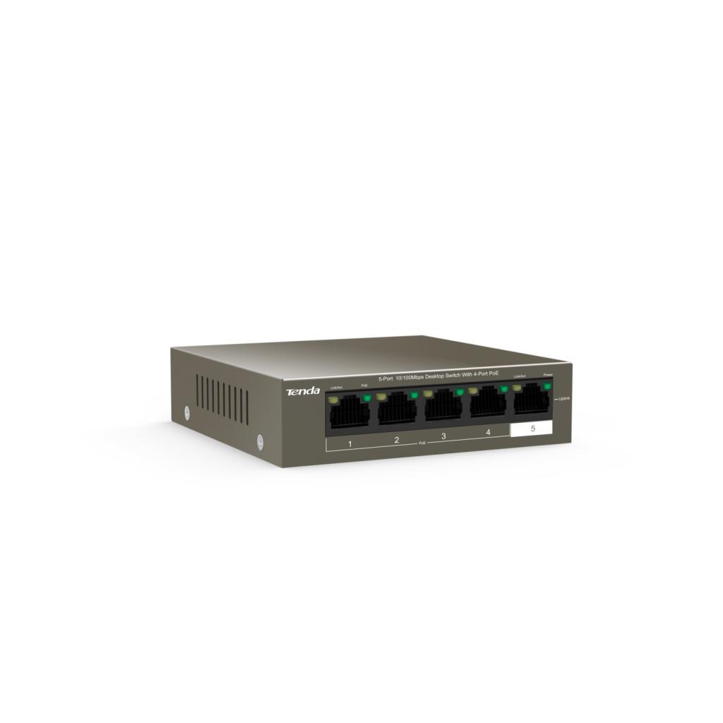 Комутатор мережевий Tenda TEF1105P-4-38W - зображення 3
