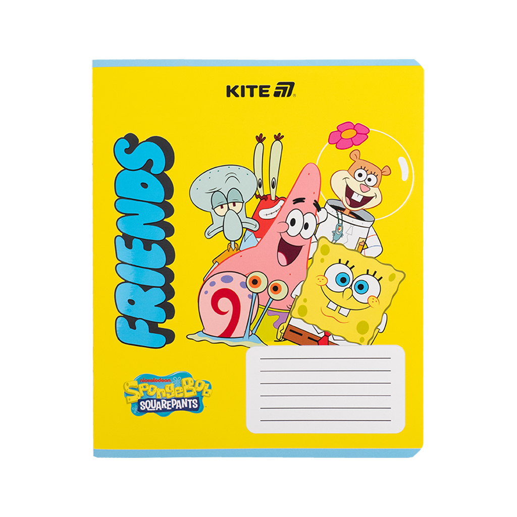 Зошит Kite SpongeBob SquarePants, 12 аркушів, клітинка (SB25-232) - изображение 6