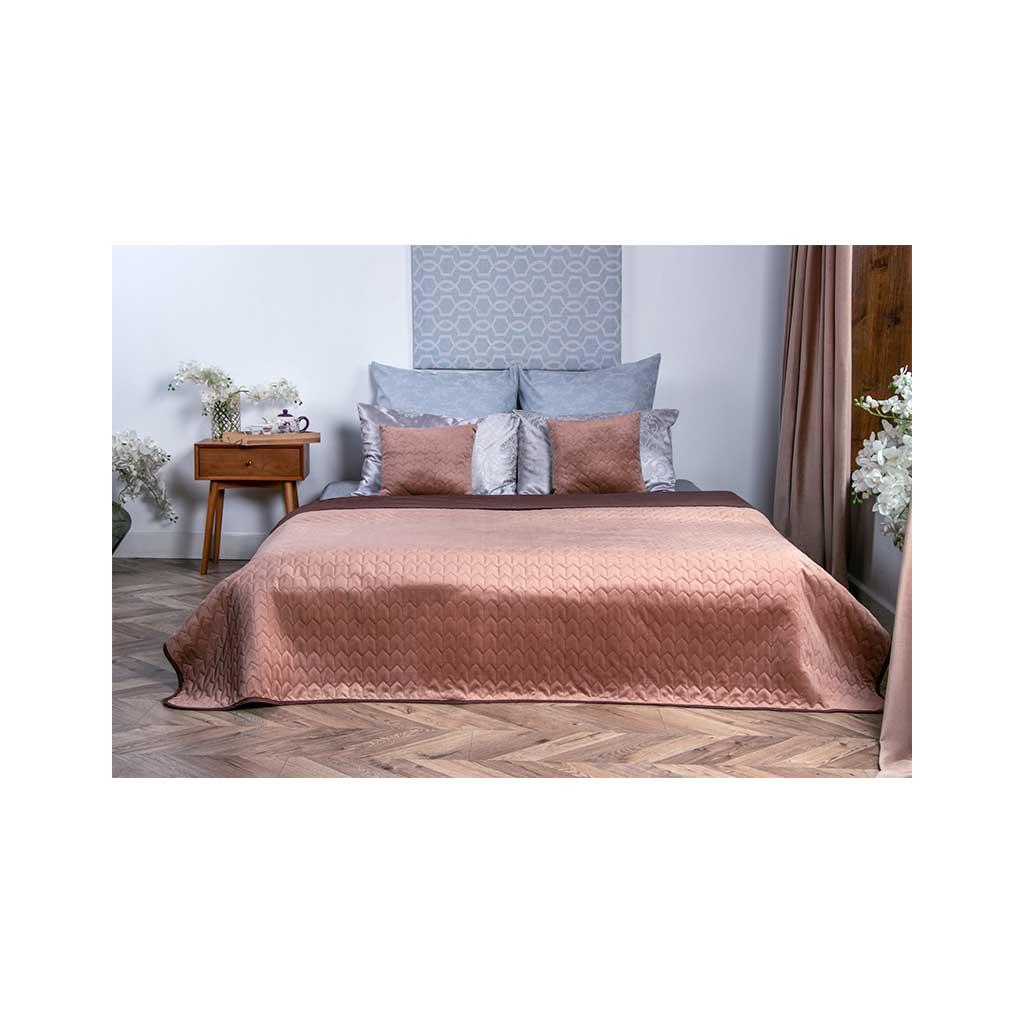 Покривало Руно двостороннє VeLour Коричневе 150 х 220 см (360.55_Cappuccino) - зображення 6