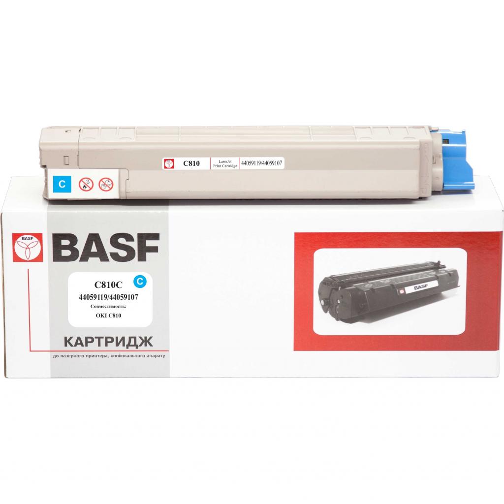 Тонер-картридж BASF OKI C810 Cyan 44059119/44059107 (KT-C810C) - зображення 1