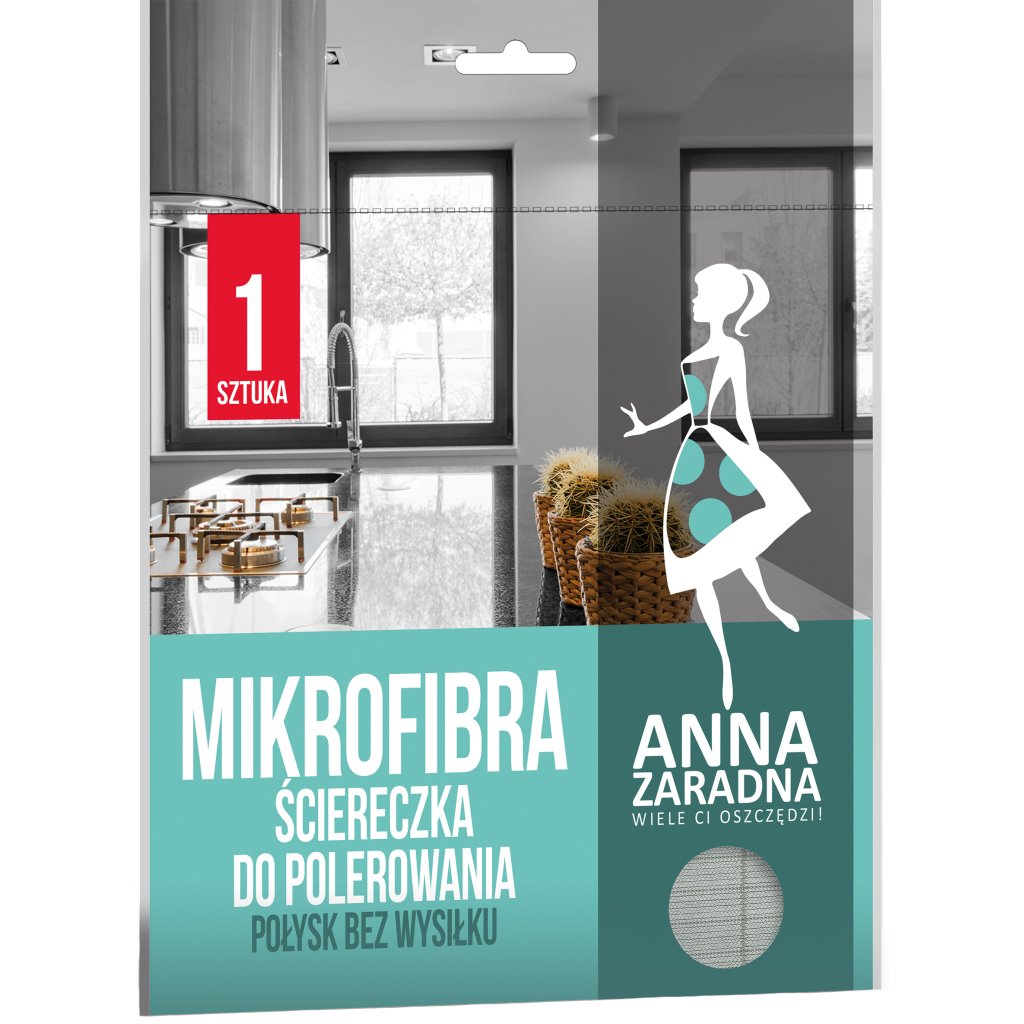 Серветки для прибирання Anna Zaradna з мікрофібри для полірування 1 шт. (5903936017652) - зображення 1