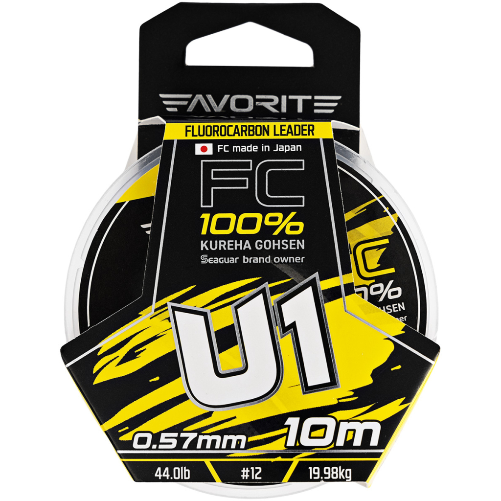 Флюорокарбон Favorite U1 FC 10m 12/0.57mm 44.0lb/19.98kg (1693.11.89) - зображення 2
