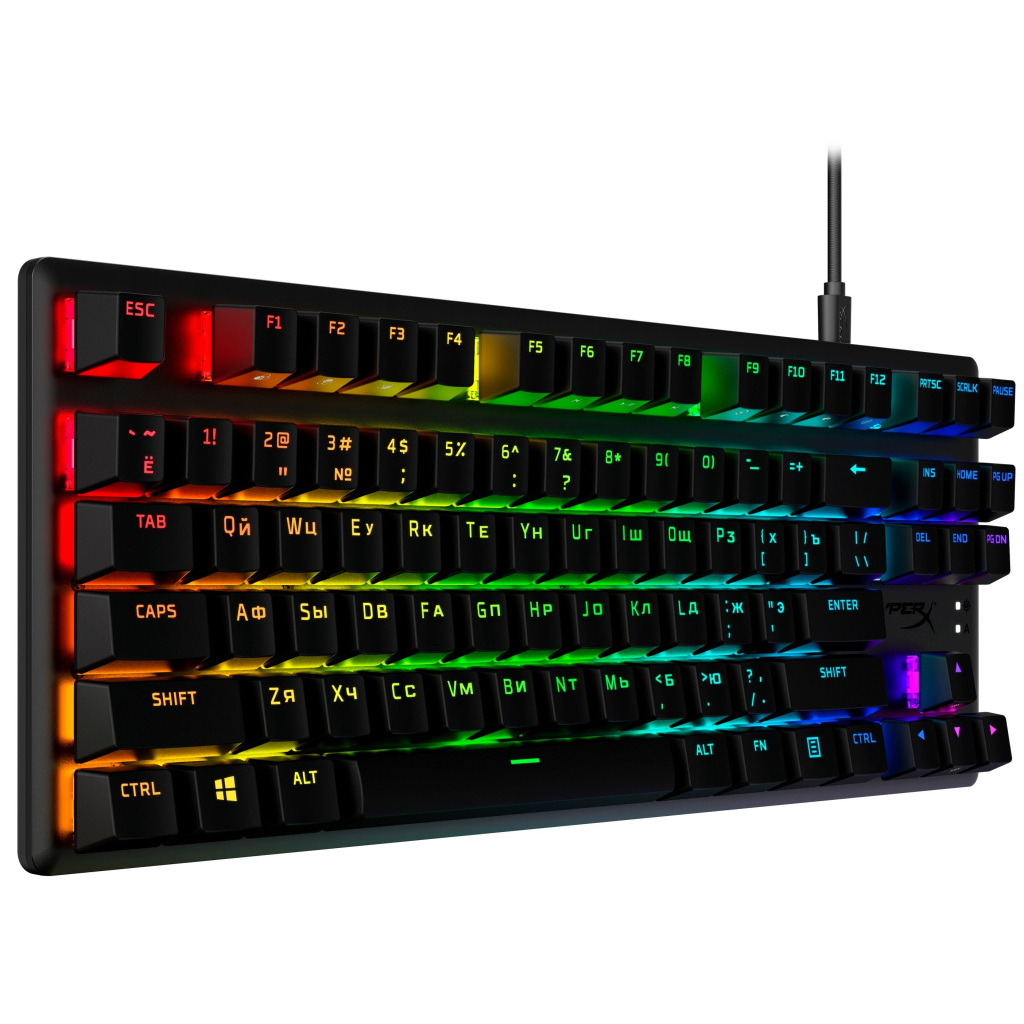 Клавіатура HyperX Alloy Origins Core PBT HX Aqua (639N9AA) - зображення 2