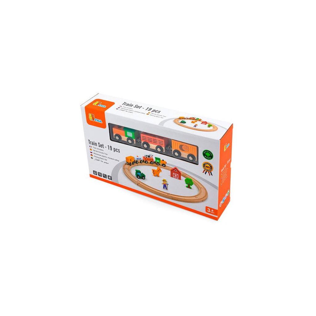 Залізниця Viga Toys 19 деталей (51615) - зображення 2