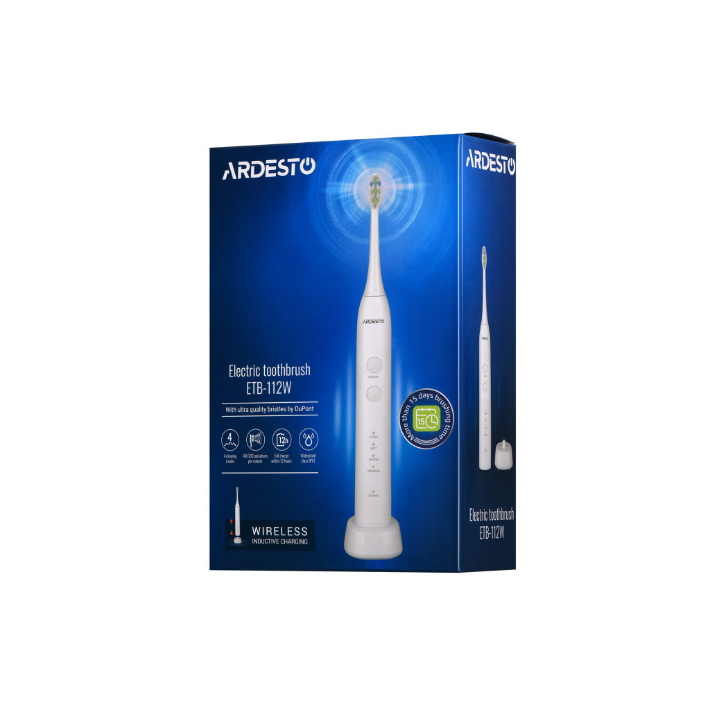 Електрична зубна щітка Ardesto ETB-112W - зображення 3