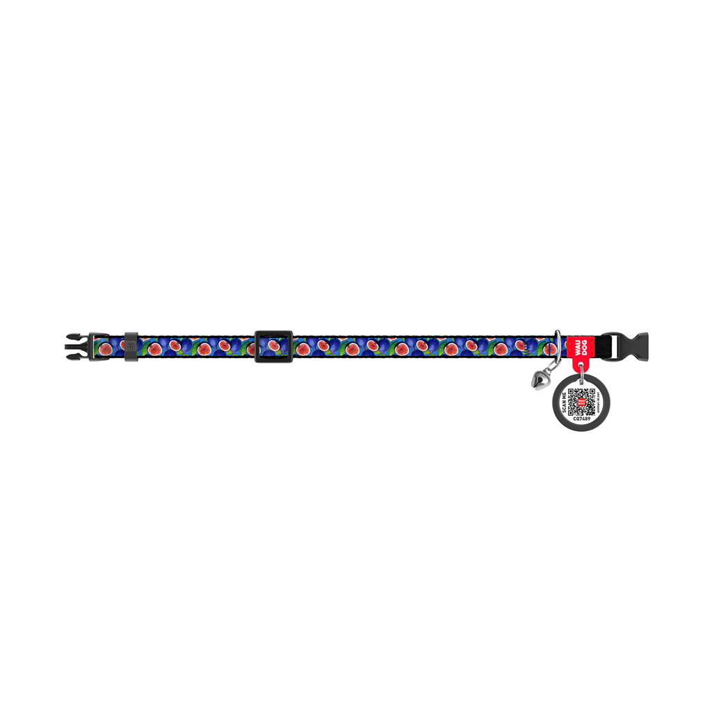 Нашийник для тварин WAUDOG Nylon з QR паспортом "Інжир" пластиковий фастекс XS 20-30 см (279-4053) - зображення 2