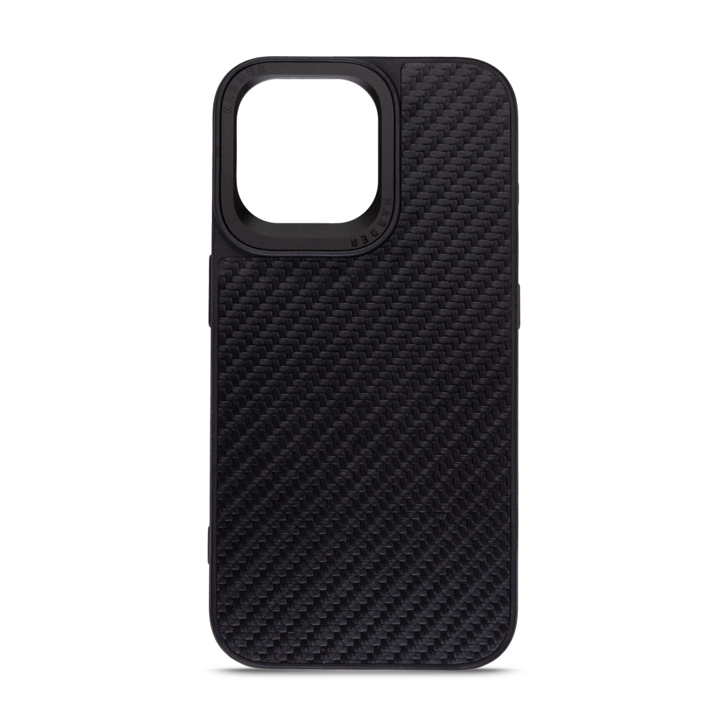 Чохол до мобільного телефона Harder Carbon Pattern Apple iPhone 14 Pro Max Black (ARM76780) - зображення 1