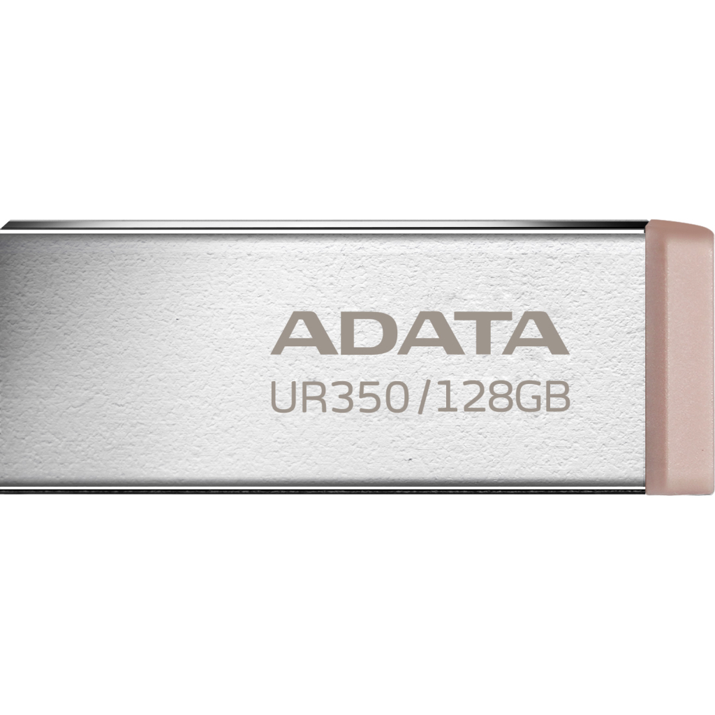USB флеш накопичувач ADATA 128GB UR350 Silver/Beige USB 3.2 (UR350-128G-RSR/BG) - зображення 1
