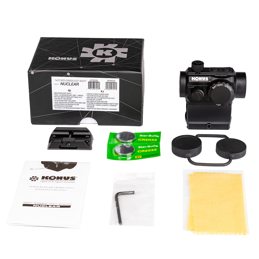 Коліматорний приціл Konus NUCLEAR 1x22 (7217) - зображення 4